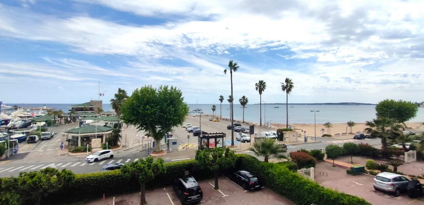PARM/1 – Golfe Juan, Studio front de mer Vide, 33.33m² climatisé entièrement rénové, presta haut de gamme, PK sécurisé
