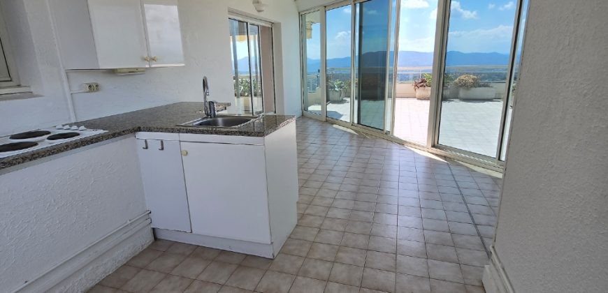 DEM/1 – Mougins, Voie Julia, Spacieux 4P Vide de standing, dernier étage vue panoramique, 2 PK ext&rsquo; sécu