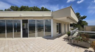 DEM/1 – Mougins, Voie Julia, Spacieux 4P Vide de standing, dernier étage vue panoramique, 2 PK ext&rsquo; sécu