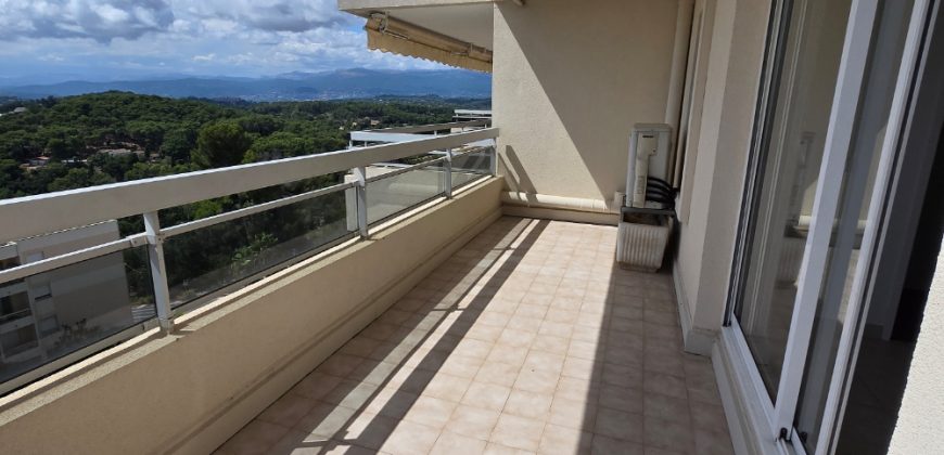 DEM/1 – Mougins, Voie Julia, Spacieux 4P Vide de standing, dernier étage vue panoramique, 2 PK ext&rsquo; sécu