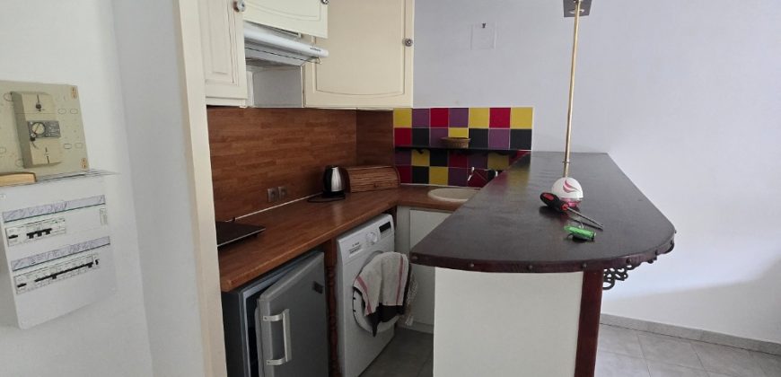 BAL/1 – Vallauris, Charmant 2P meublé 35.43m², Climatisé, 2ème étage Expo Est au calme avec Parking sécu