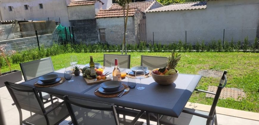 GAL/1 – Magnifique 3P meublé climatisé 64.85m² expo Sud-Est RDJ avec garage en sous-sol