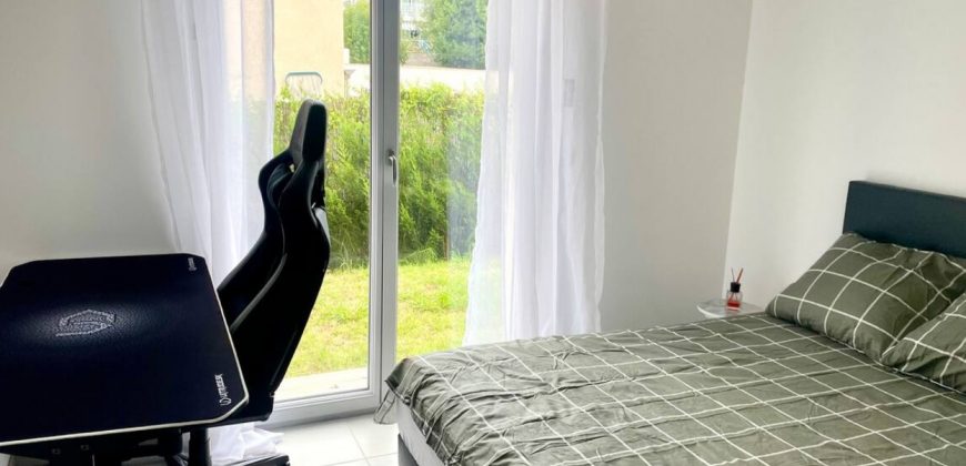 GAL/1 – Magnifique 3P meublé climatisé 64.85m² expo Sud-Est RDJ avec garage en sous-sol