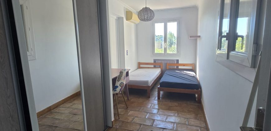 BAR/1, Le Cannet – Maison mitoyenne de 102.34m² Meublé, climatisé, sur 1 étage, plein Sud, Piscine privative, 2 Pk