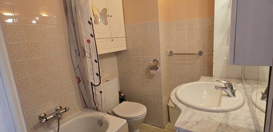 SAIN/1 – Golfe Juan, Charmant 2P meublé 35.60m² 1er étage, terrasse Sud 47.66m², Garage privatif
