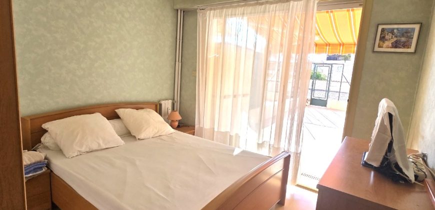 SAIN/1 – Golfe Juan, Charmant 2P meublé 35.60m² 1er étage, terrasse Sud 47.66m², Garage privatif